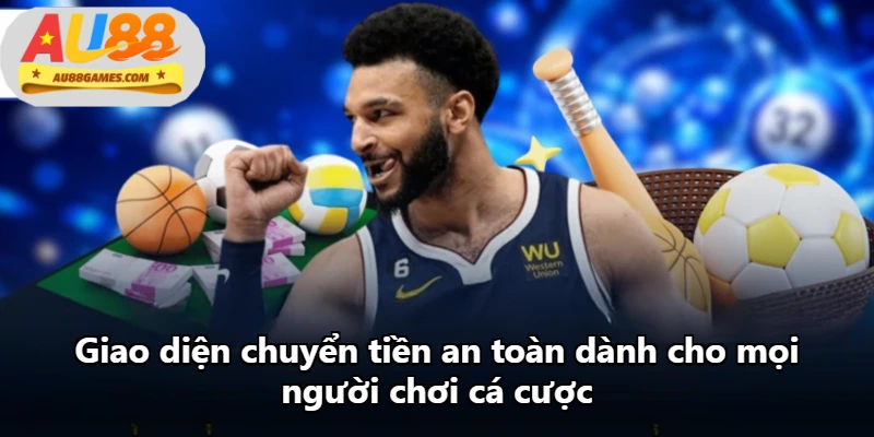Giao diện chuyển tiền an toàn dành cho mọi người chơi cá cược